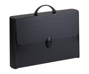 Valigetta polionda Total Black 28 x 43 cm dorso rigido 8,5 cm PPL nero - 23184