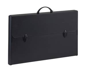 Valigetta polionda Total Black 37 x 60 cm dorso rigido 5 cm PPL nero - 23172