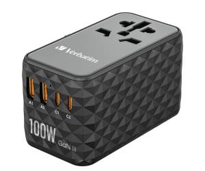 Adattatore da viaggio UTA 06,2x USB C PD 100W QC 4,2x USB A QC - 3,0,26607