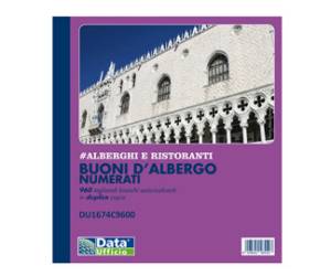Blocco buoni d albergo 960 tagliandi numerati autoricalcanti 21 x 19,5 cm - DU1674C9600,26352