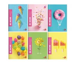 Maxiquaderno Be More Sweet A4,36,2 fogli 100 gr 1 rigo con margine - 25910