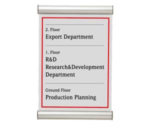 Porta targa appendibile Door Sign A4,21 x 30 cm - 28768