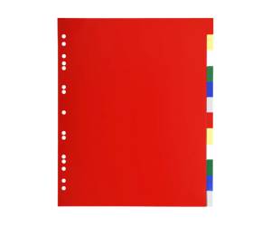 Separatore neutro a 12 tacche PP colori assortiti A4 Maxi - 26082