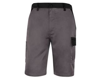 Bermuda da lavoro M1BE2 - taglia XL - twill-poliestere-cotone - grigio - Deltaplus - M1BE2GRXG - 3295249289935 - DMwebShop