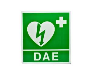Cartello da muro DAE per defibrillatore 34 x 36 cm - 29616