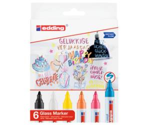 Marcatore per vetro 95 punta tonda da 1,5 a 3 mm colori assortiti - 29573