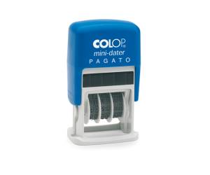 Timbro Mini Dater Datario + PAGATO - 4 mm - autoinchiostrante - Colop - S160/L1 - 9004362305378 - DMwebShop