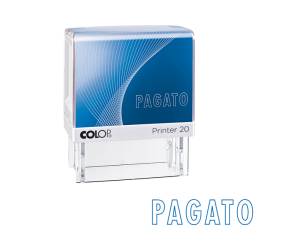 Timbro Printer 20 L G7 PAGATO 14 x 38 mm autoinchiostrante - 319