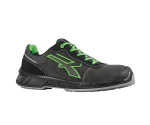 Calzatura di sicurezza Taylor - numero 37 - pelle scamosciata - Nero-Verde - U-power - RK20016-37 - 8033546531716 - DMwebShop