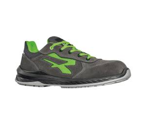 Calzatura di sicurezza Denver S1P - numero 37 - pelle scamosciata-mesh - Nero-Verde - U-power - RI21086-37 - 8033546548967 - DMwebShop