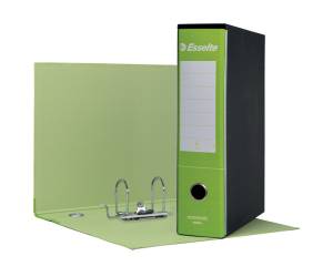 Registratore Essentials G75 - dorso 8 cm - protocollo 23 x 33 cm - Verde chiaro - conf. 6 pezzi - Esselte - 390775600 - 8004157577561 - DMwebShop