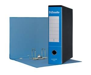Registratore Essentials G75 - dorso 8 cm - protocollo 23 x 33 cm - Azzurro - conf. 6 pezzi - Esselte - 390775800 - 8004157577585 - DMwebShop
