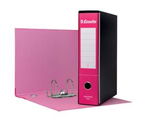 Registratore Essentials G75 - dorso 8 cm - protocollo 23 x 33 cm - Fucsia - conf. 6 pezzi - Esselte - 390775900 - 8004157577592 - DMwebShop