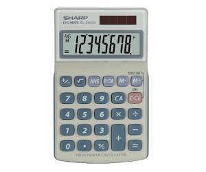 Calcolatrice tascabile bianco grigio 8 cifre - 29774