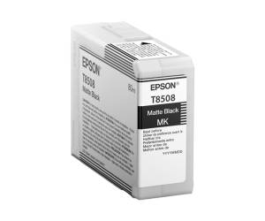 Cartuccia EPSON Inkjet UltraChrome HD Nero Matte T8508N Originale - 29857