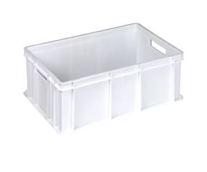 Cassa alimentare Europa 60 x 40 x 22 cm 42 lt HDPE neutro - 29745