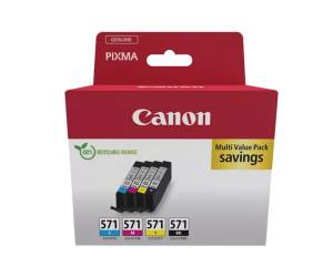 Multipack Cartucce CANON Inkjet BK C M G CL 571,0386C009 Originale - 29943