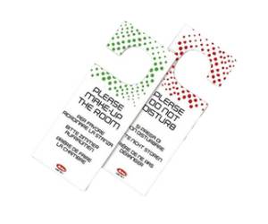 Appendiporta hotel 'non disturbare' - cartoncino plastificato - conf. 20 pezzi - Leone - W4102 - 8024112009135 - DMwebShop