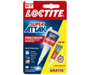 Colla Super Attak Precision - 5 gr + 2 gr - Gel Riposizionabile - Loctite - 2992501 - 8000776157665 - DMwebShop