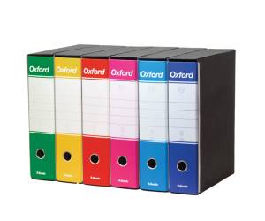 Registratori Oxford G85 dorso 8 cm protocollo 23 x 33 cm colori assortiti - 29990