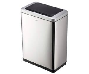 Cestino con sensore No TouchDuo - 2 x 20 lt - 46,5 x 27 x 65 cm - Acciao-PPL - argento metallizzato - Durable - 3424-23 - 4005546739427 - DMwebShop