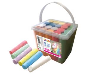 Gessi Jumbo - 10 x 2,5 x 2,2 cm - colori assortiti - secchiello 20 pezzi - Deco - 12059 - 8004957120592 - DMwebShop