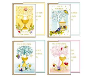 Biglietto auguri Comunione 4 soggetti assortiti - 30073