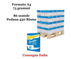 Carta bianca per stampanti multifunzione A4,75 gr 430 Risme Paperline - 773