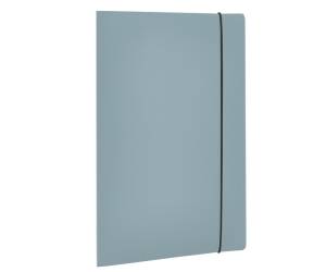 Cartella 3 lembi con elastico HOLOS A4 PP azzurro - 30161