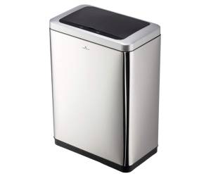 Cestino con sensore No TouchDuo 2 x 20 lt 46,5 x 27 x 65 cm acciao PPL argento metallizzato - 30094