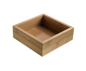 Contenitore buffet 15,3 x 15,3 x 5 cm bamboo naturale - 30111