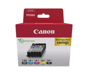 Multipack Cartucce CANON Inkjet BK C M G CL 581,0386C009,2103C006 Originale - 30334
