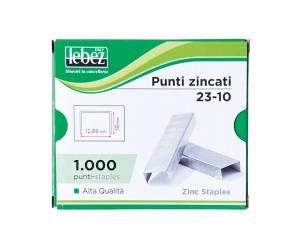 Punti KH - 23/10 - alti spessori - acciaio zincato - metallo - conf. 1000 pezzi - Lebez - KH-23-10 - 8007509084632 - DMwebShop