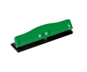 Perforatore - massimo 8 fogli - 4 fori regolabili - passo 6/8 cm - verde - Lebez - 840 - 8007509008409 - DMwebShop