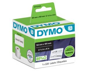 Rotolo 220 etichette LW - 990140 - spedizione-badge - 54 x 101 mm - bianco - Dymo - S0722430 - 5411313990141 - DMwebShop