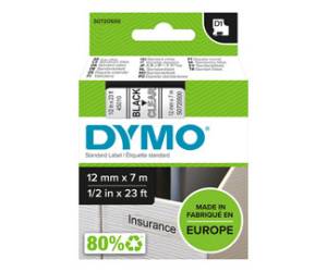 Nastro D1 450100 - 12 mm x 7 mt - nero-trasparente - Dymo - S0720500 - 5411313450102 - DMwebShop