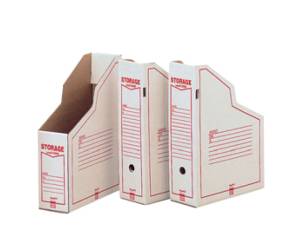 Portariviste Storage Dox 1606 - 87 x 34 x 24,5 cm - bianco-rosso - Esselte - conf. 32 pezzi - King Mec - 00160600 - 8004389045340 - DMwebShop