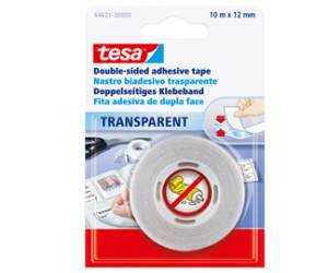 Nastro biadesivo - 12 mm x 10 mt - trasparente - Tesa - 64621-00000-08 - 4042448902429 - DMwebShop