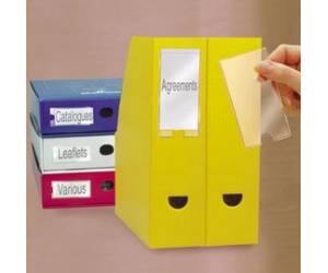 Portaetichette adesivo - 62 x 150 mm - trasparente - conf. 6 pezzi - Djois - S852345 - 5701193014144 - DMwebShop