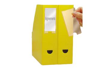 Portaetichette adesivo 25 x 75 mm trasparente conf. 12 pezzi - S852310 - 5701193013932 - DMwebShop