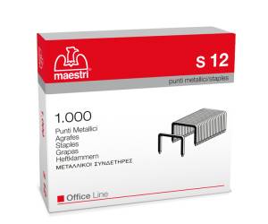 Punti - S12 - 23/12 - acciaio - metallo - conf. 1000 pezzi - Romeo Maestri - 1005416 - 8005231182022 - DMwebShop