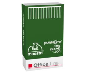 Punti - 126 Oro - 24/6 - oro - scatola da 1000 pezzi - conf. 10 pezzi - Romeo Maestri - 1003103 - 8005231131037 - DMwebShop