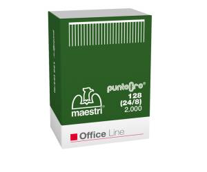 Punti - 128 Oro - 24/8 - oro - scatola da 2000 pezzi - conf. 5 pezzi - Romeo Maestri - 1003601 - 8005231133031 - DMwebShop