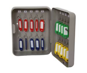 Cassetta portachiavi da muro - 20 x 16 x 7 cm - 20 posti - grigio antracite - Metalplus - 2171/2B - 8022715010008 - DMwebShop