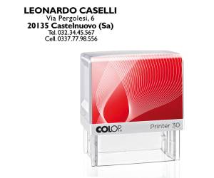 Timbro Printer 30 - autoinchiostrante - 18 x 47 mm - 5 righe - Colop - PR 30 G7 BI - 9004362485568 - DMwebShop