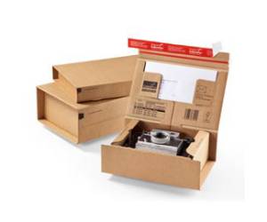 Scatola CP 067 per spedizioni - formato C5 - 23 x 16,6 x 9 cm - cartone - avana - conf. 10 pezzi - Colompac - CP067.02 - 4033657670209 - DMwebShop