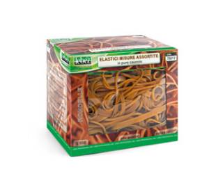 Elastici - caucciu' - misure assortite - scatola da 500 gr - Lebez - 75012 - 4006677750121 - DMwebShop