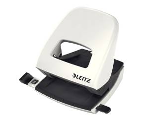 Perforatore 5008 New NeXXt WOW - passo 8 cm - massimo 30 fogli - 2 fori - bianco perla - Leitz - 50081201 - 4002432395941 - DMwebShop