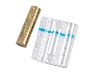 Blister portamonete - 10 cent - fascia blu - sacchetto da 100 blister - Iternet - 8003TRBC - 8028422580032 - DMwebShop