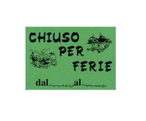 Cartello in cartoncino - CHIUSO per FERIE - 16 x 23 cm - giallo - conf. 10 pezzi - Cwr - 315/12 - 8004957017106 - DMwebShop